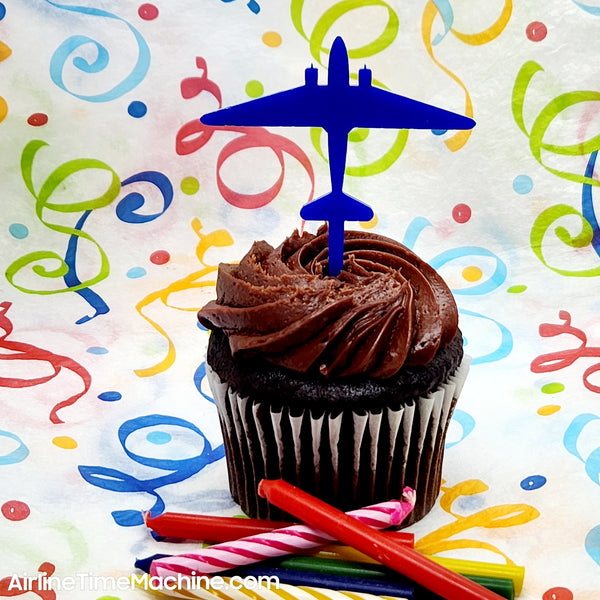 Airplane Set-of-6 Cake Decorations