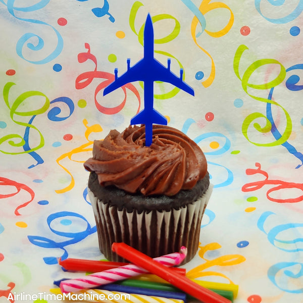 Airplane Set-of-6 Cake Decorations