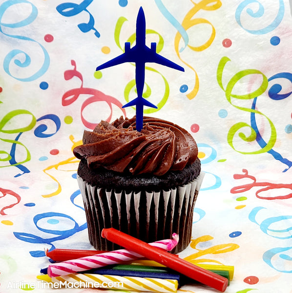 Airplane Set-of-6 Cake Decorations