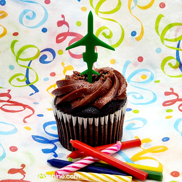 Airplane Set-of-6 Cake Decorations