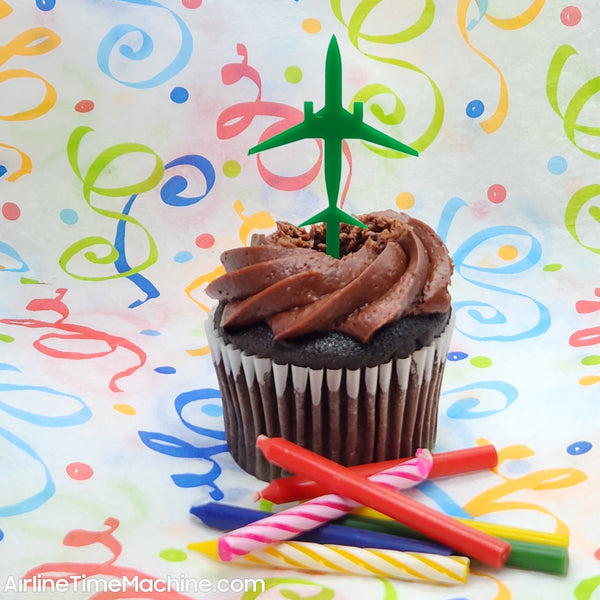 Airplane Set-of-6 Cake Decorations