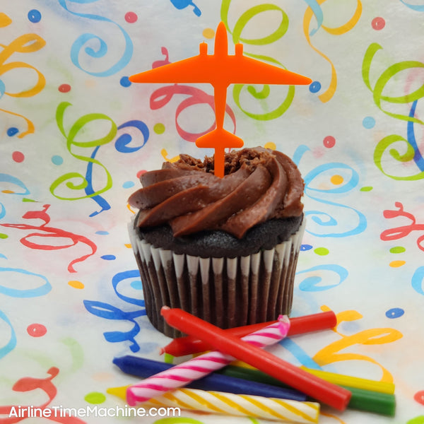 Airplane Set-of-6 Cake Decorations