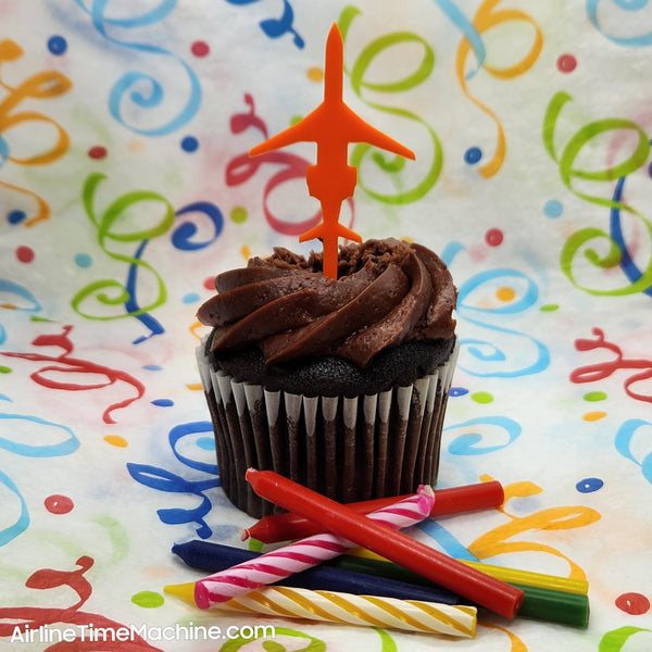 Airplane Set-of-6 Cake Decorations