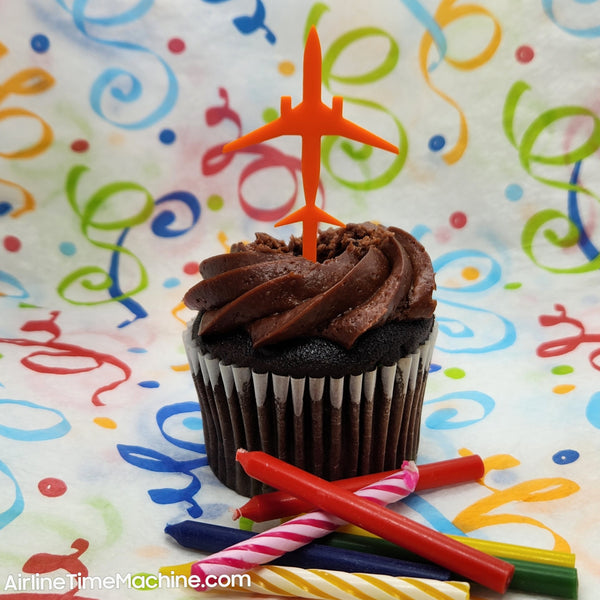 Airplane Set-of-6 Cake Decorations