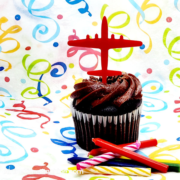 Airplane Set-of-6 Cake Decorations