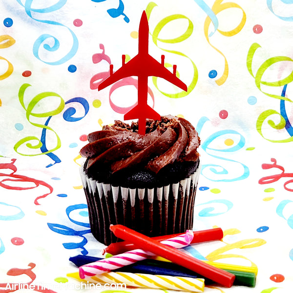 Airplane Set-of-6 Cake Decorations