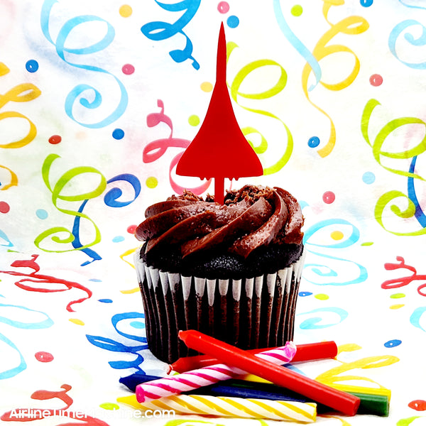 Airplane Set-of-6 Cake Decorations