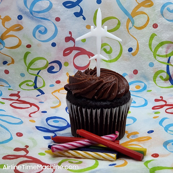 Airplane Set-of-6 Cake Decorations