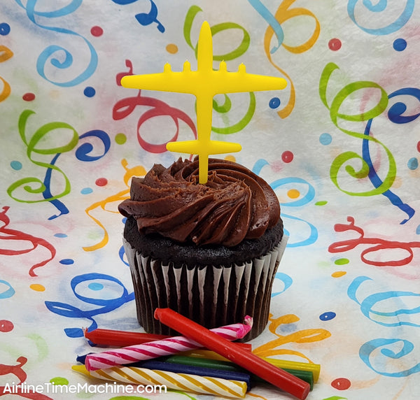 Airplane Set-of-6 Cake Decorations