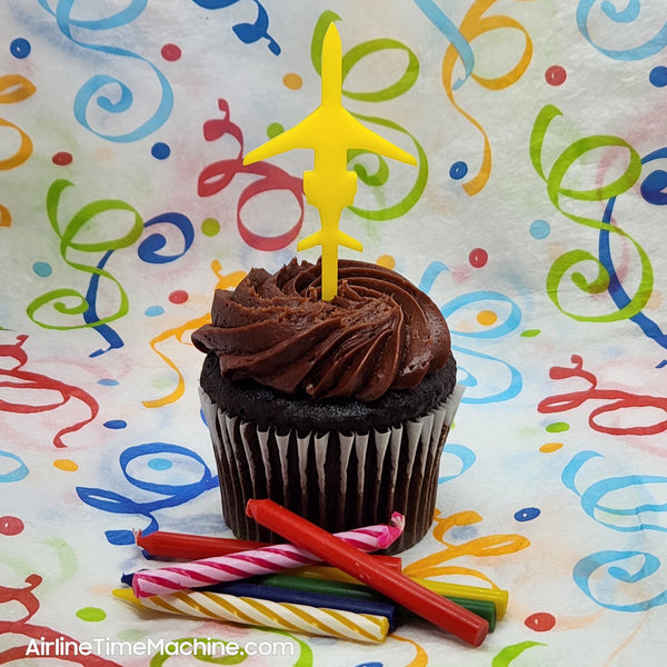 Airplane Set-of-6 Cake Decorations