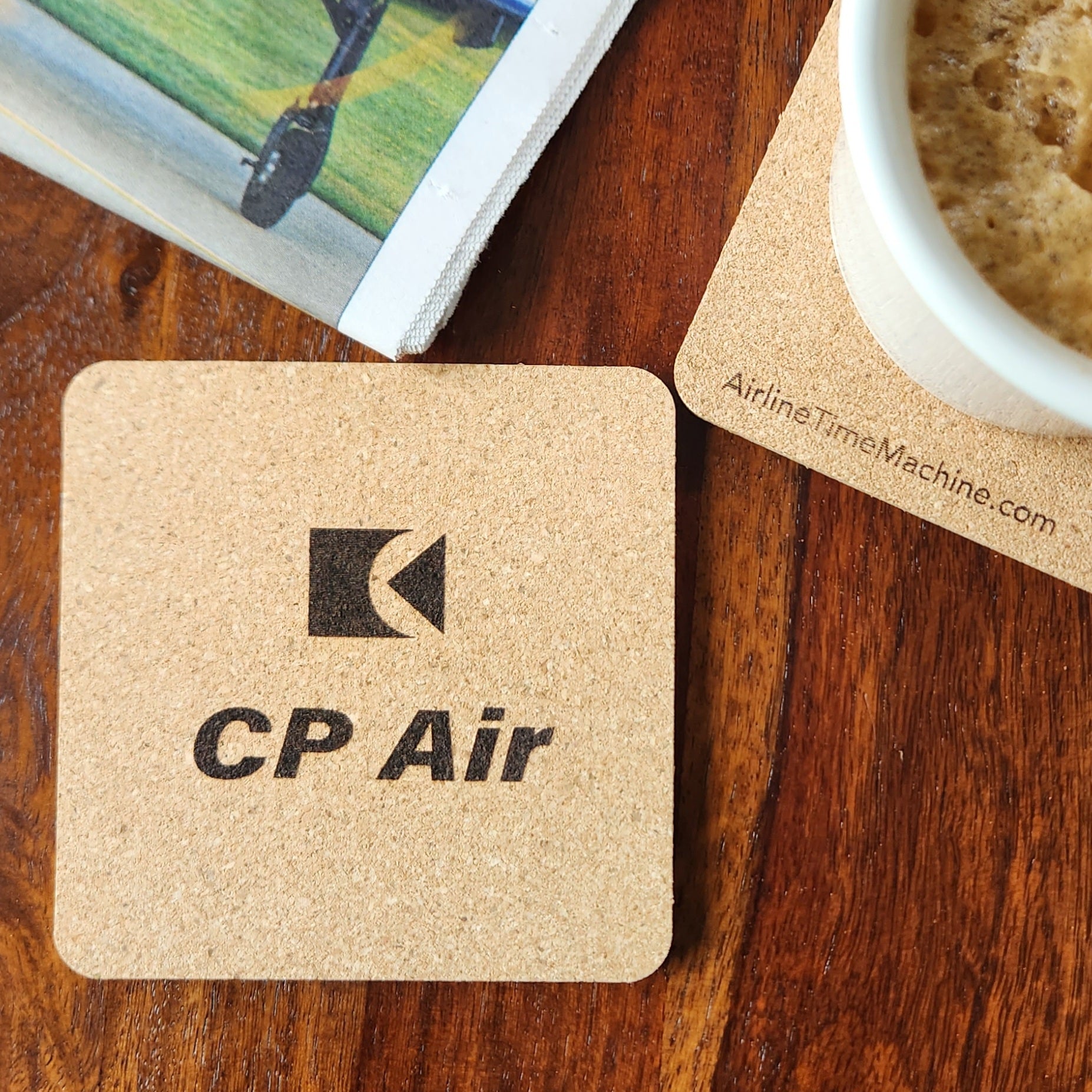 CP Air Cork Coaster – Airline Time Machine