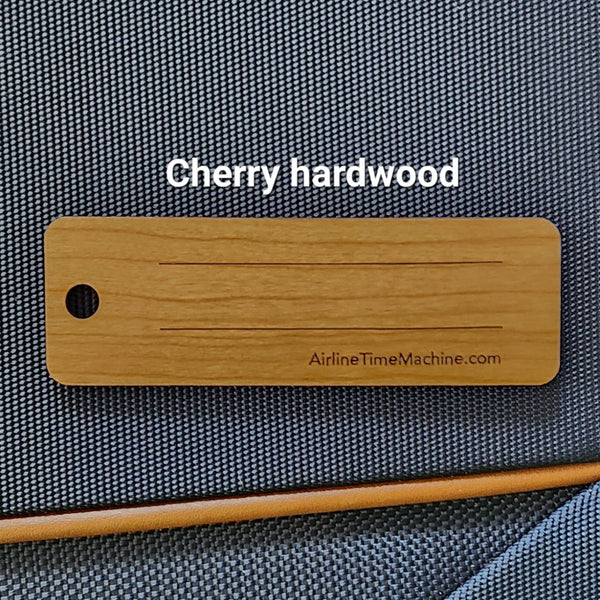 Image of wood airliner tag