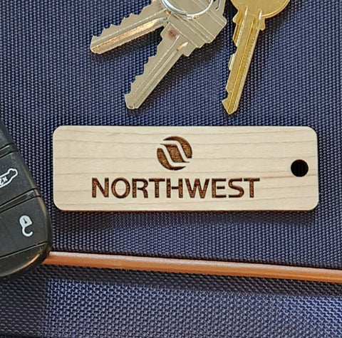 Image of wooden airline tag