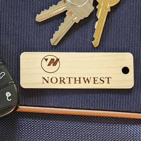 Image of wooden airline tag