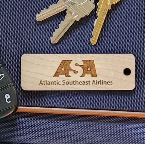 Image of wooden airline tag