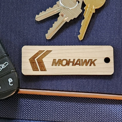 Image of wooden airline tag