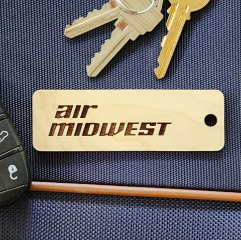 Image of wooden airline tag