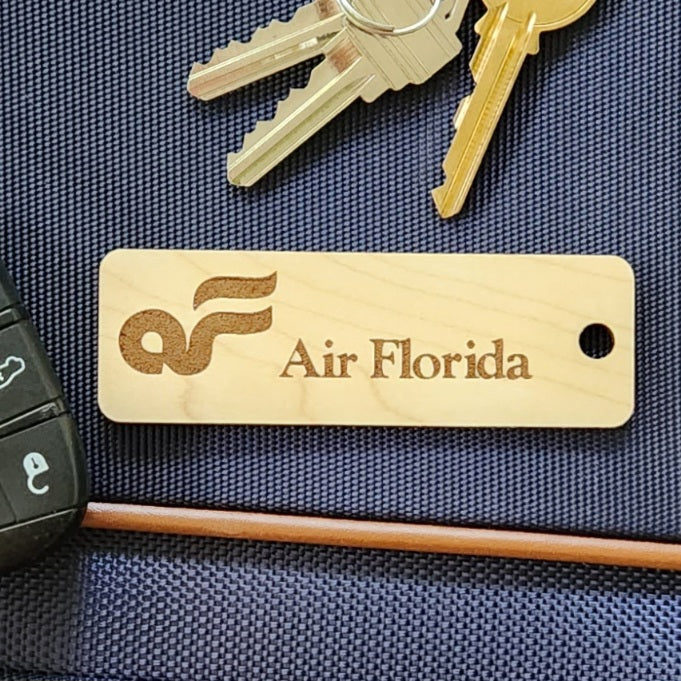 Image of wooden airline tag