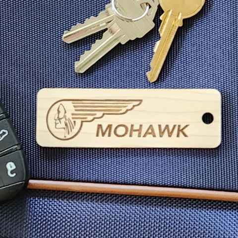 Image of wooden airline tag