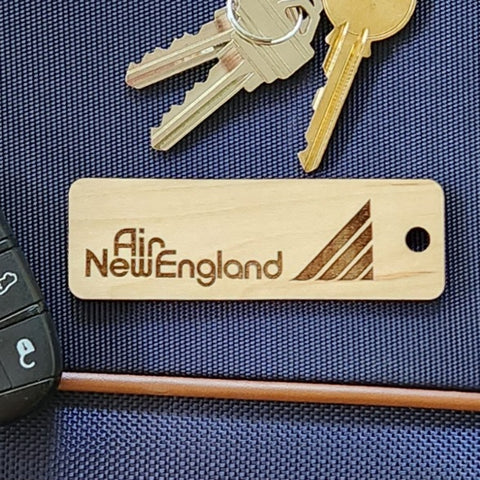 Image of wooden airline tag