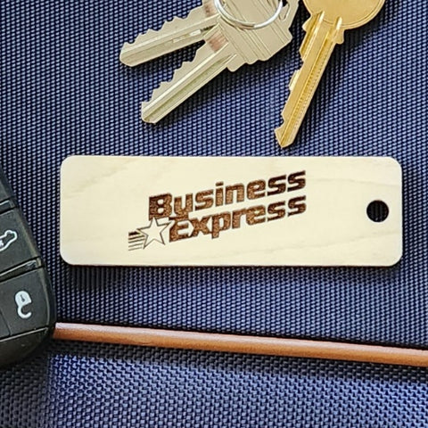 Image of wooden airline tag