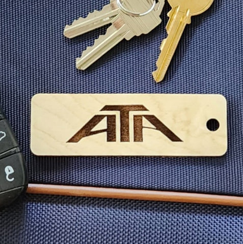 Image of wooden airline tag