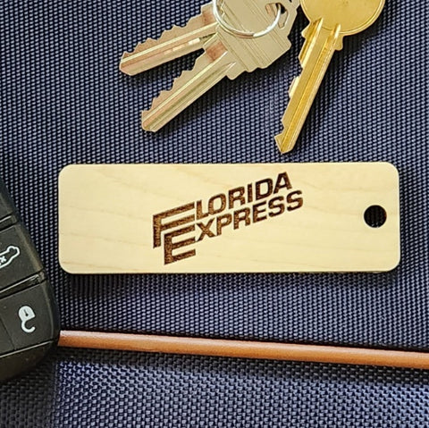 Image of wooden airline tag