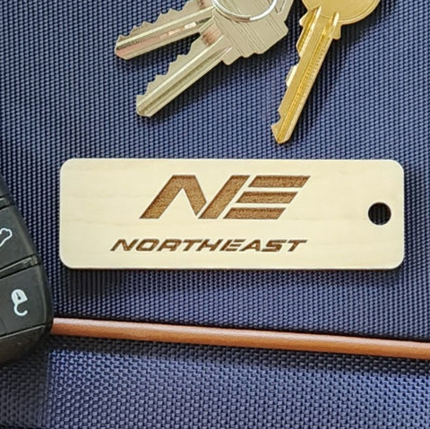 Image of wooden airline tag