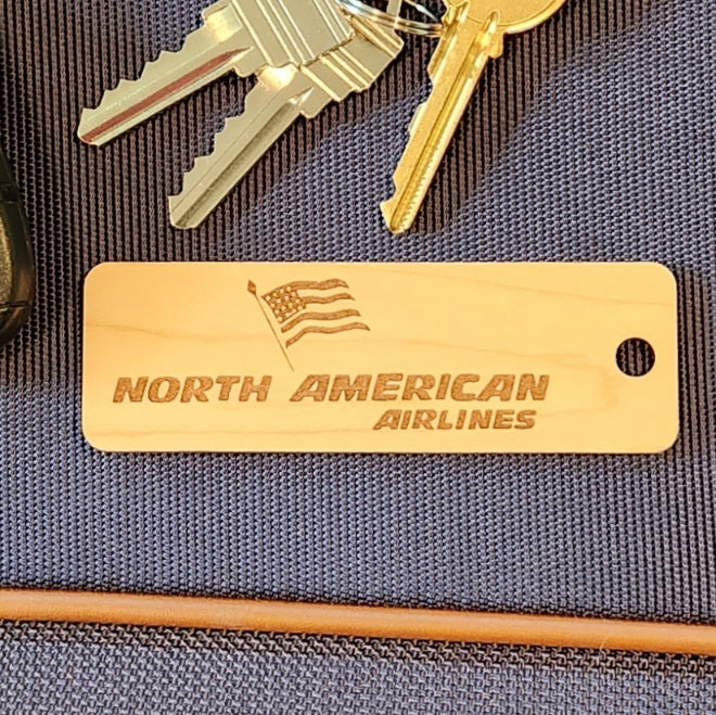 Image of hardwood airline tag