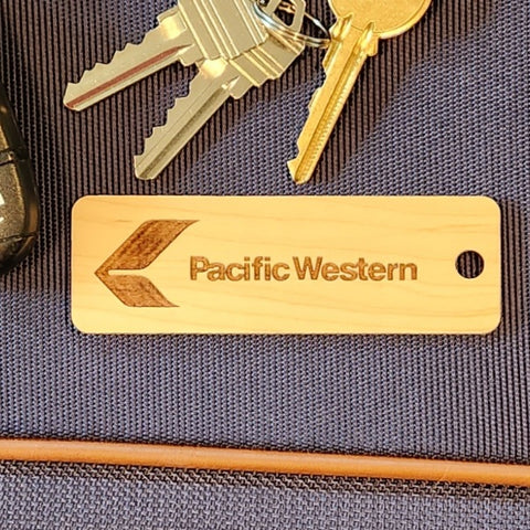 Image of hardwood airline tag