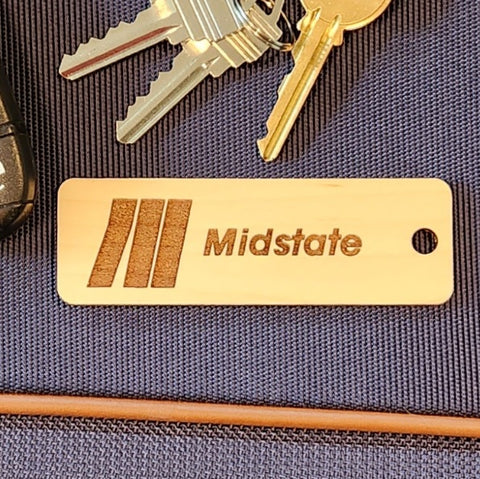 Image of hardwood airline tag