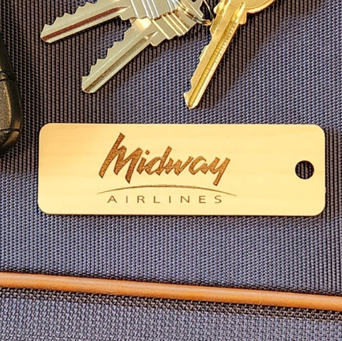 Image of hardwood airline tag