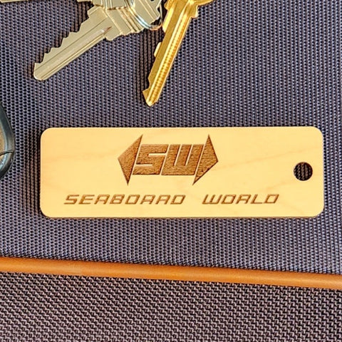 Image of hardwood airline tag