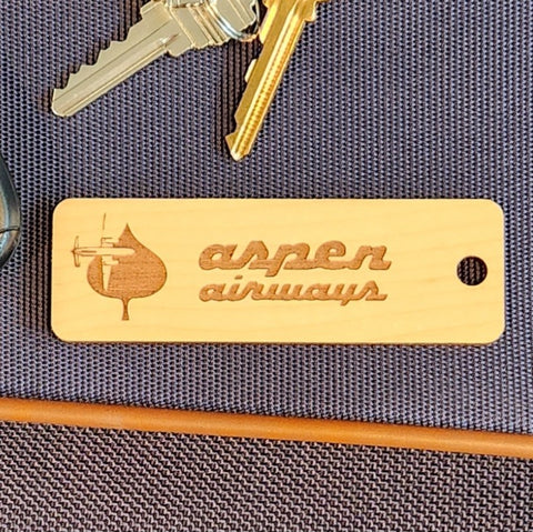 Image of hardwood airline tag