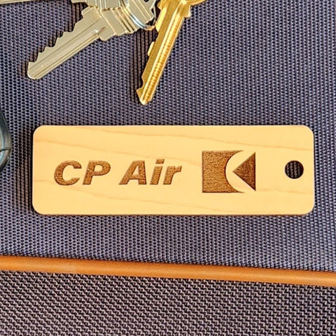 Image of hardwood airline tag