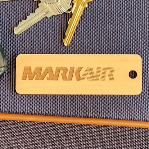 Image of hardwood airline tag