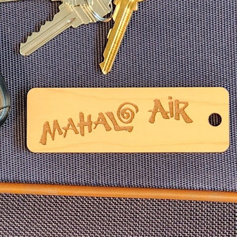 Image of hardwood airline tag