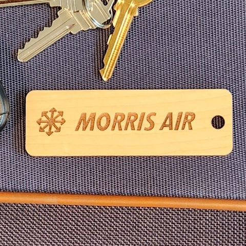 Image of hardwood airline tag