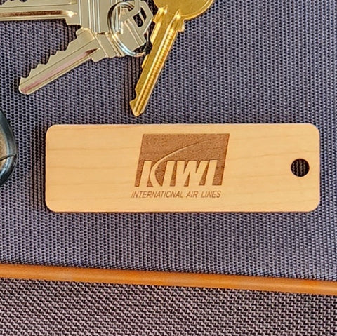 Image of hardwood airline tag