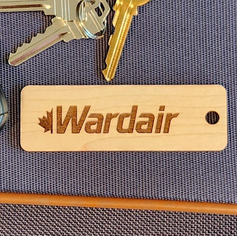 Image of hardwood airline tag