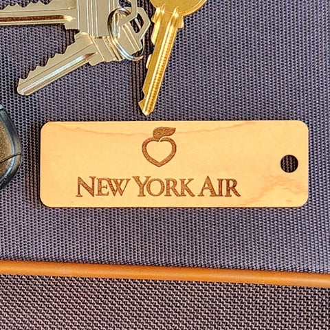 Image of hardwood airline tag