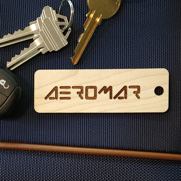Image of wooden airliner tag