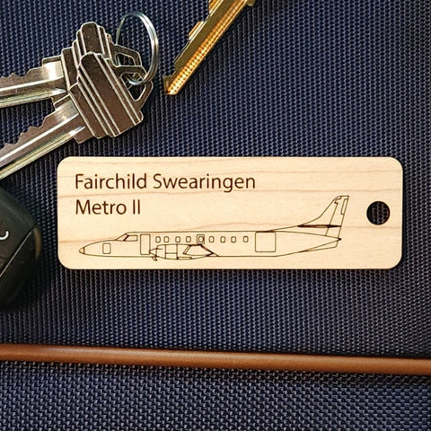 Fairchild Swearingen Metro II Solid Hardwood Narrow Tag