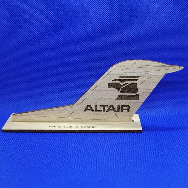 Altair Airlines F.28 tail panel front