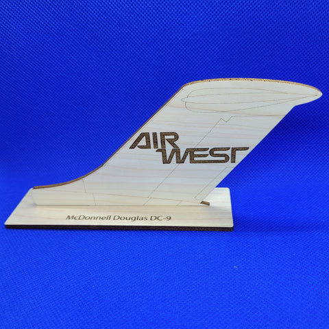 Air West DC-9 tail panel front